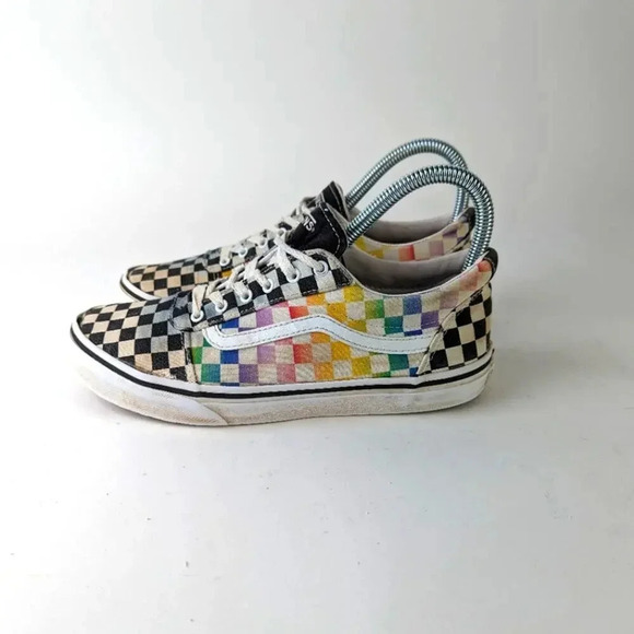 Vans Old Skool Rainbow Checkerboard 5 - Picture 3 of 10